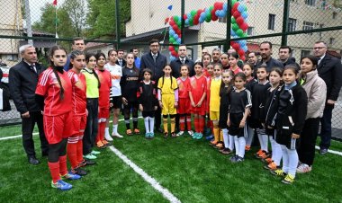  Nazir "Sağlam məhəllə" layihəsinin idman zonasının açılışına qatıldı