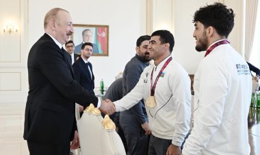 Avropa çempionu prezidentlə görüş təəssüratlarını bölüşdü 