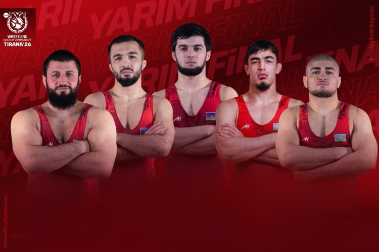 Avropa çempionatı: Azərbaycanın 5 güləşçisi yarımfinala çıxdı