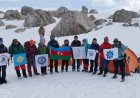   Heydər Əliyev zirvəsinə ənənəvi yürüş baş tutdu
