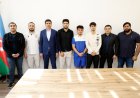 Komitə rəhbərliyi medal qazanan idmançılarla görüş keçirdi - FOTO