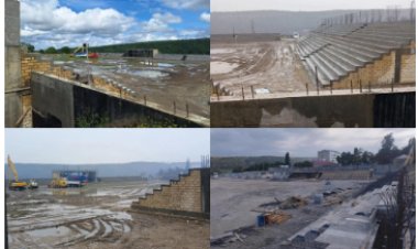  10 ildir təmiri yarımçıq qalan bölgə stadionundan VİDEOREPORTAJ