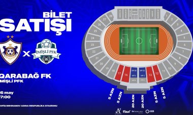   "Qarabağ"ın "İmişli" ilə oyununun biletləri 5 manatdan satışa çıxarılır