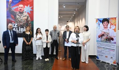AFFA rəsmisinin övladının fərdi sərgisi keçirildi - FOTOLAR