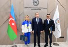  Sədr Avropa çempionu ilə görüşdü