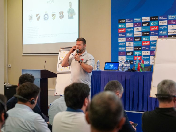 Eston məşqçi Bakıda azərbaycanlı mütəxəssislərə mühazirə oxudu