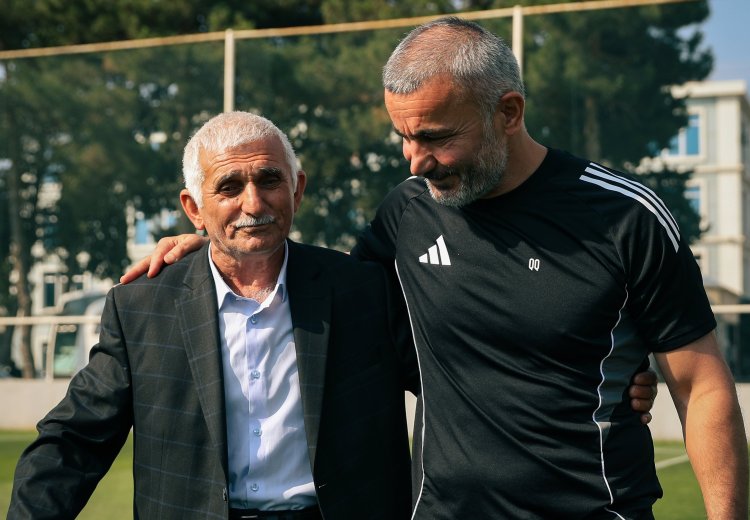 Qurban Qurbanov və futbolçuları həmin dayı ilə görüşdü - FOTOLAR