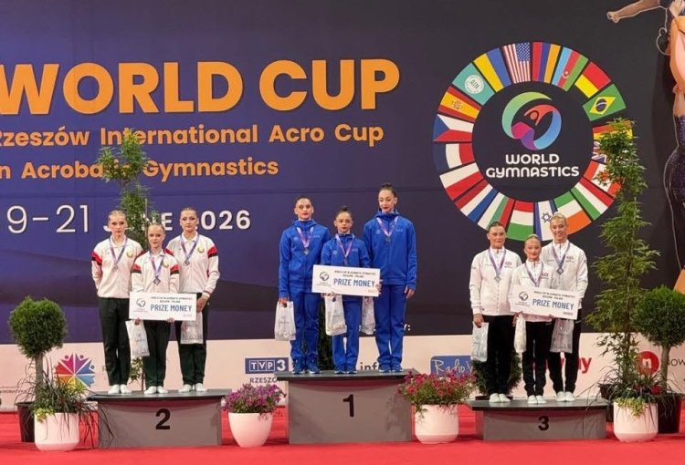 Gimnastlarımızdan beynəlxalq turnirlərdə qızıl medal - FOTO