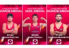   Güləşçilərimizdən 1 qızıl, 2 gümüş medal