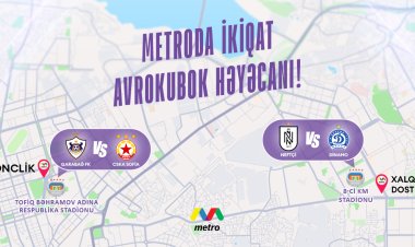  “Neftçi” və “Qarabağ”a görə metronun iş rejimi dəyişdiriləcək