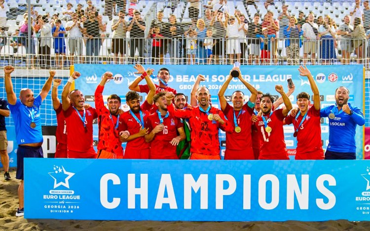 Azərbaycan millisi Avropa çempionatında B Liqasının qalibi oldu