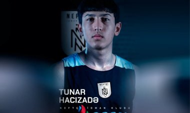  "Neftçi" 16 yaşlı Tunar Hacızadə ilə müqavilənin müddətini uzatdı