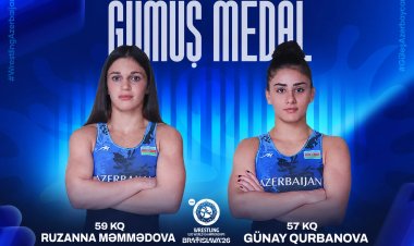  Qadın güləşçilərimizdən dünya çempionatında gümüş medal!