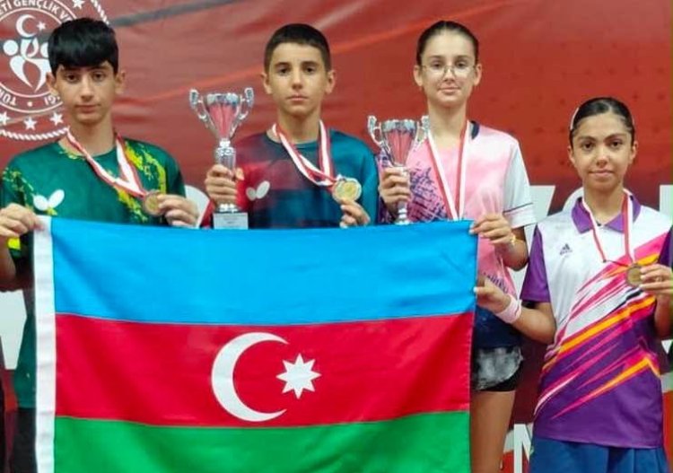  Azərbaycan tennisçiləri Türkiyə turnirində 4 medal qazandılar