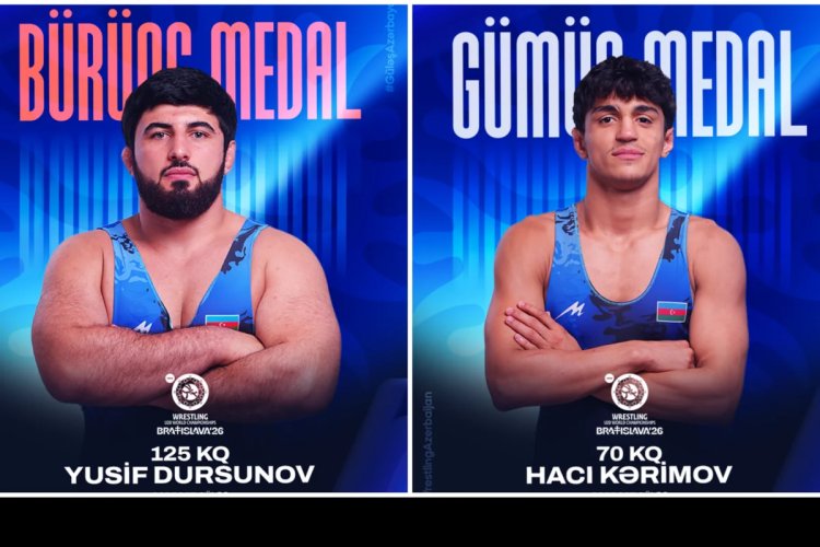  Azərbaycan güləşçiləri U-20 dünya çempionatında 9 medal qazandılar