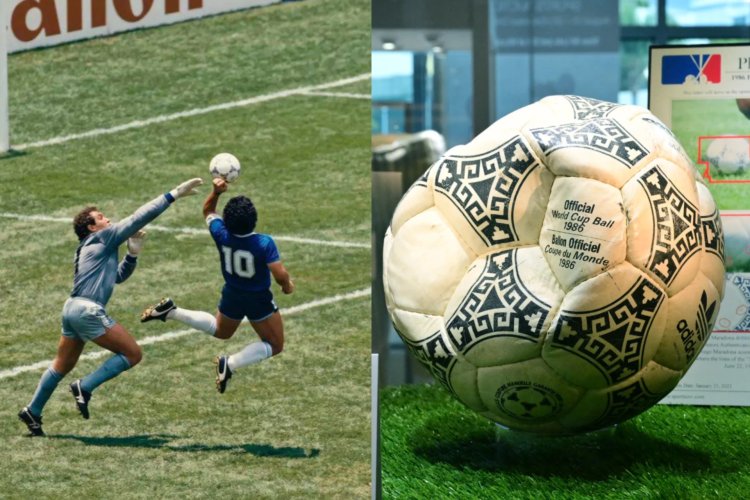 Maradonanın əllə qapıdan keçirdiyi həmin o top 3,3 milyona satıldı