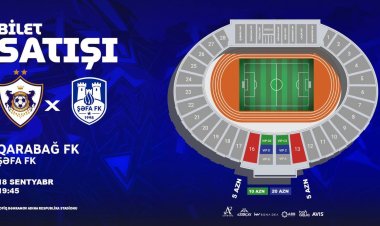 "Qarabağ" - “Şəfa" qarşılaşmasının biletləri 5 manatdan satışa çıxarıldı