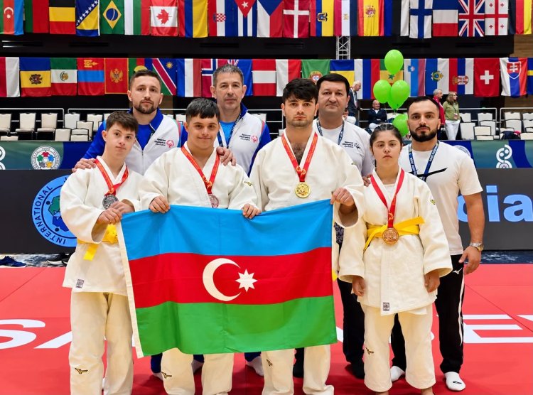  Cüdoçularımız Xüsusi Olimpiya Açıq Turnirində 5 medal qazadılar