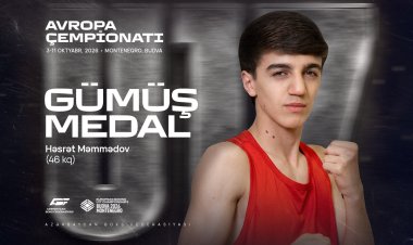 Azərbaycan yığması 6-cı medalını qazandı - Avropa çempionatı
