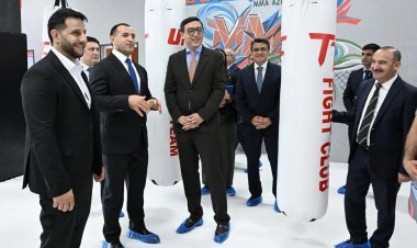 Nazir Lökbatanda yeni idman zalının açılışında iştirak etdi