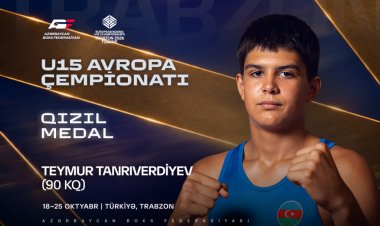  Teymur Tanrıverdiyev Trabzonda Avropa çempionu adını qazandı
