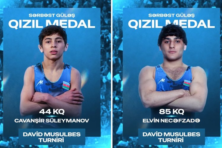  Azərbaycan güləşçiləri beynəlxalq turnirdə çempion oldular