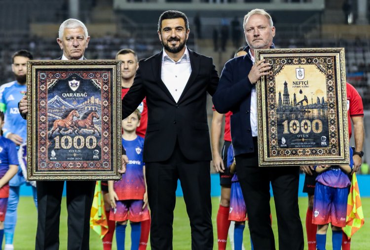 "Qarabağ" və "Neftçi"yə 1000 oyuna görə hədiyyə təqdim olundu 