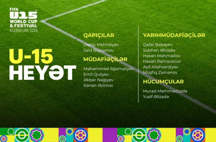 Azərbaycan millisinin dünya çempionatı üçün heyəti açıqlandı 