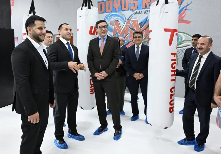  Nazir Lökbatanda yeni idman zalının açılışında iştirak etdi